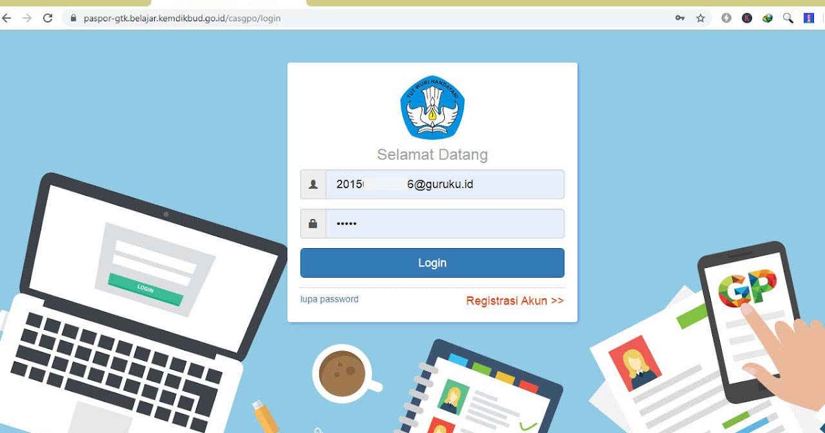 gtk.belajar.kemdikbud.go.id Alamat Baru Login SIM PKB