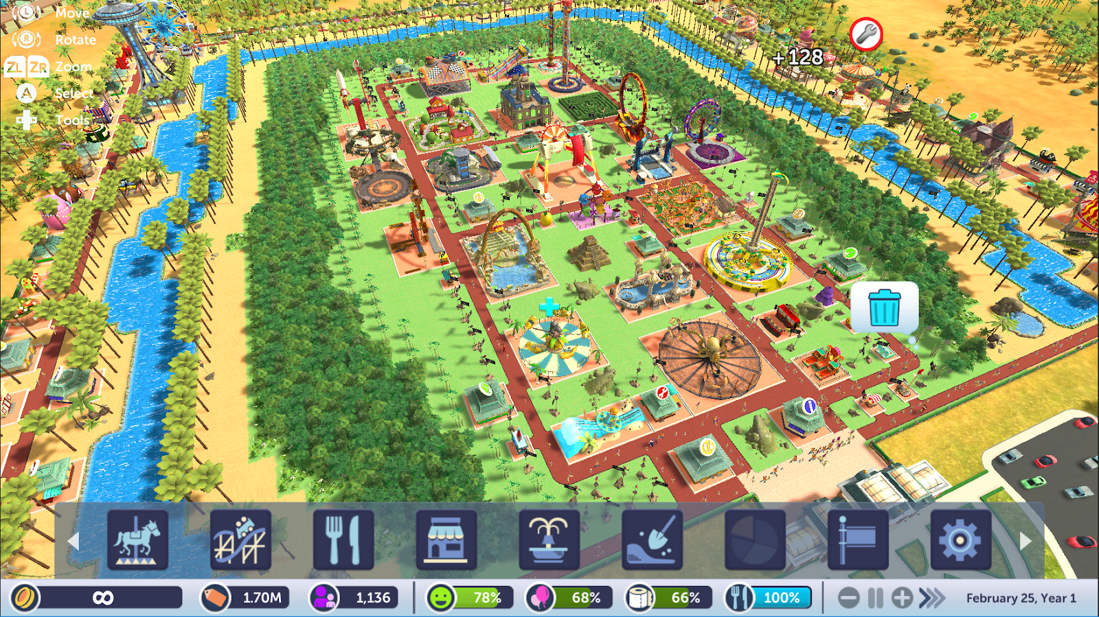 RollerCoaster Tycoon Classic Review - Retro Theme Park Sim as