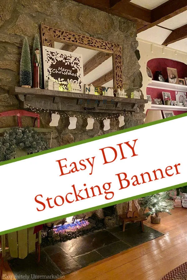 Easy DIY Stocking Banner