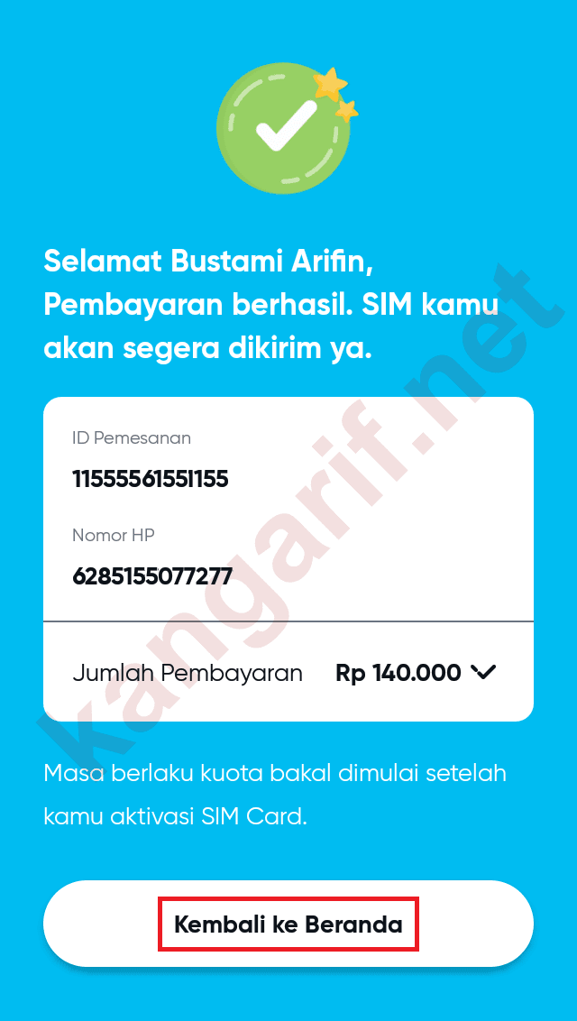 Cara Memesan dan Aktivasi SIM Card by.U