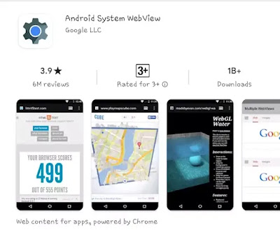 what is android system webview