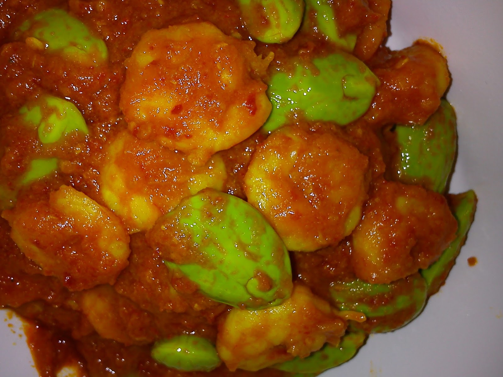 Cooking Pleasure: NYONYA SAMBAL UDANG WITH BUAH PETAI