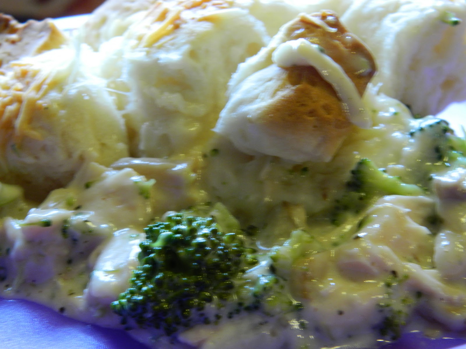 Chicken Alfredo Biscuit Casserole