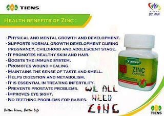 Benefits of Zinc - Tiens-All
