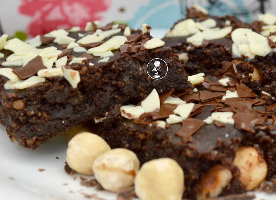 brownie vegano con avellenas