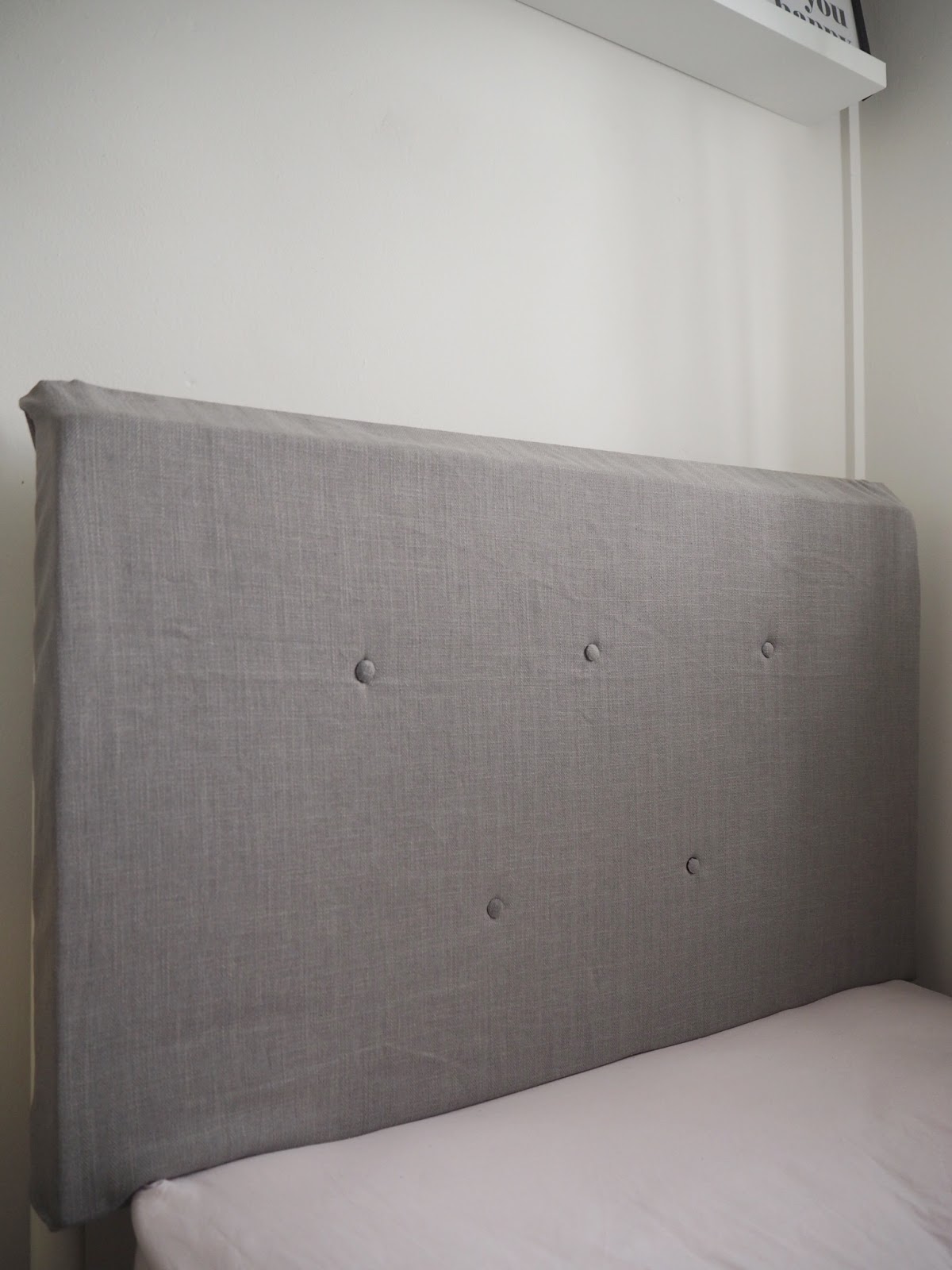 DIY Upholstered Headboard Dove Cottage