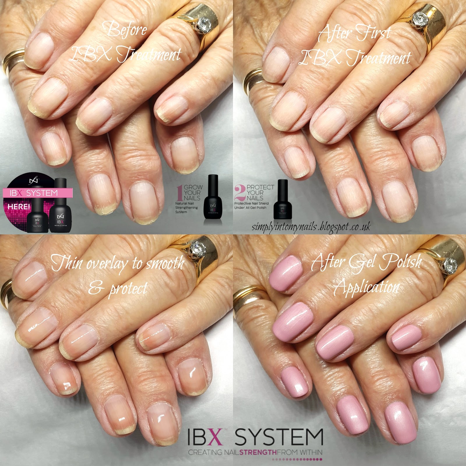 Ibx Case Stus Simply Into My Nails Clients Nail Before After First Ibx Single Treatment