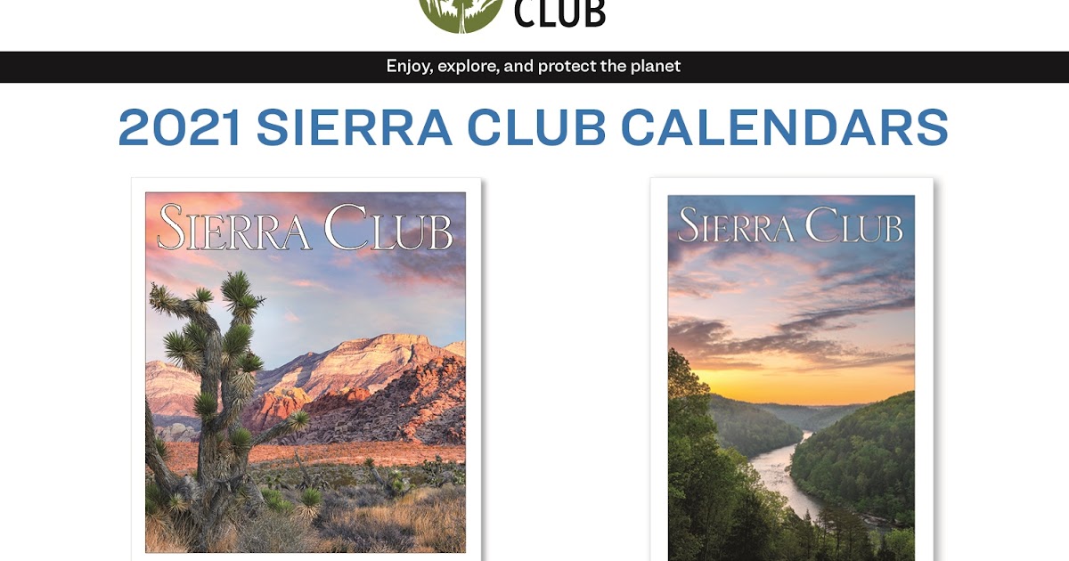 BKLVR: 2021 SIERRA CLUB CALENDARS