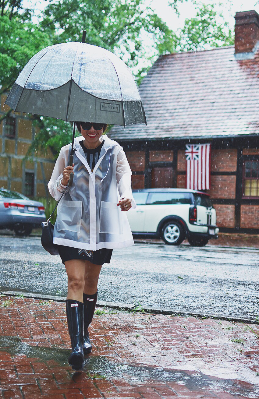 hunter boots summer outfit