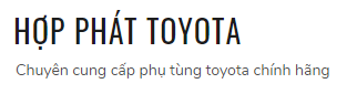 Hợp Phát Toyota