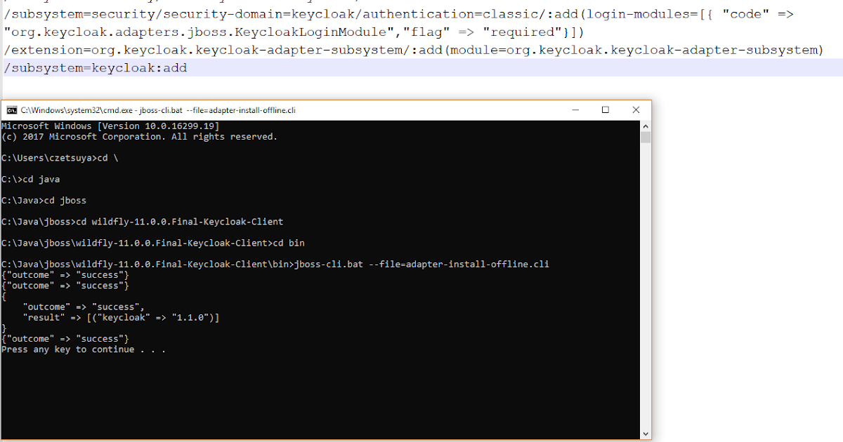 How to install Keycloak adapter using full profile czetsuyatech