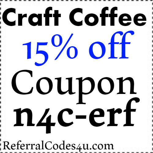 15 off Craft Coffee Discount Code Coupon 2021