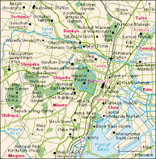 Printable Maps of Tokyo City - Tokyo Cities Maps