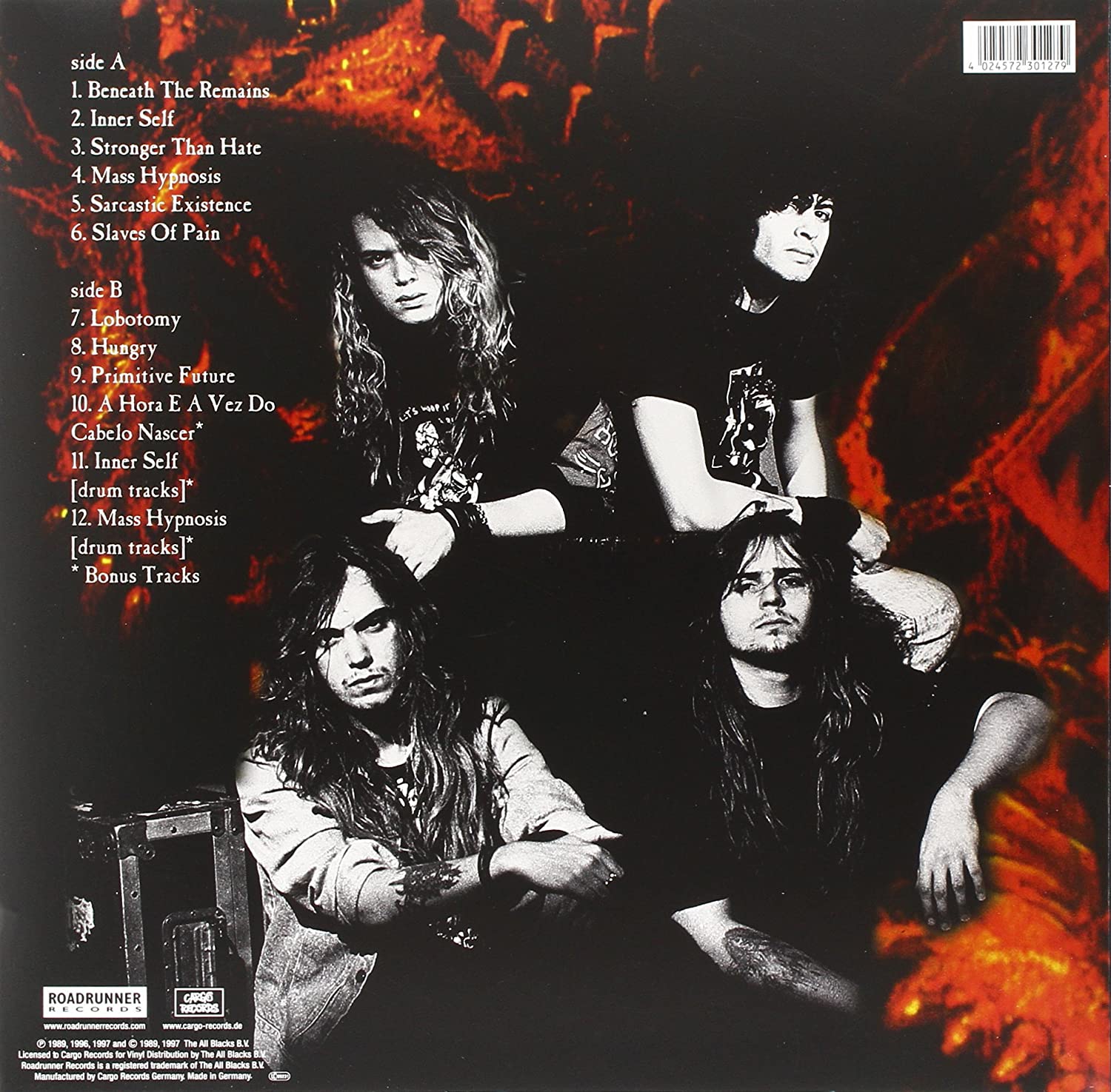 Classic Rock Covers Database Sepultura Beneath the Remains (1989)