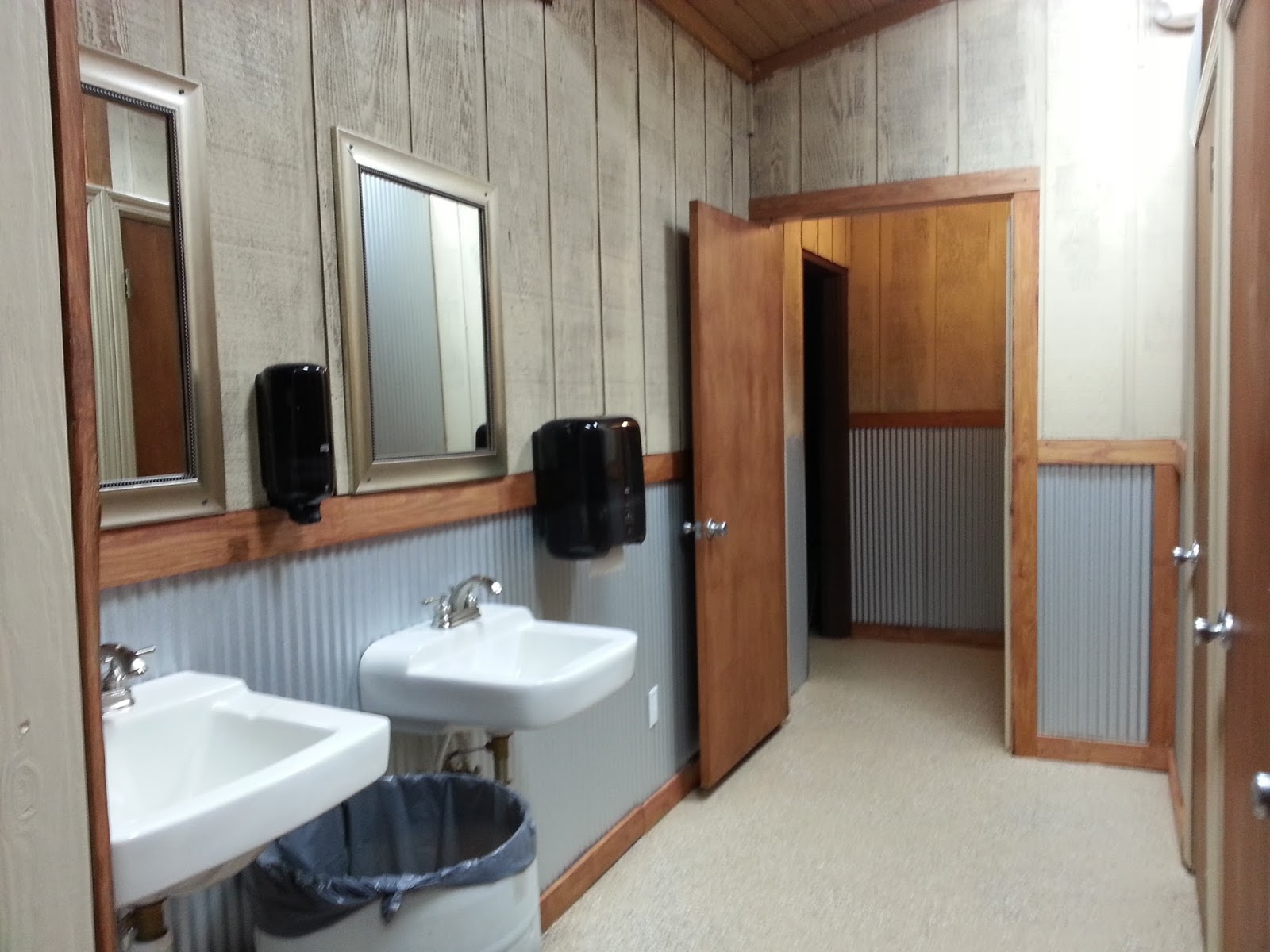 Point A Park New bathrooms in RV park
