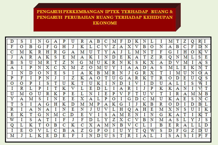Kumpulan Soal Word Search Atau Cari Kata Ips Smp Kelas 7 8 Dan 9 Didno76 Com