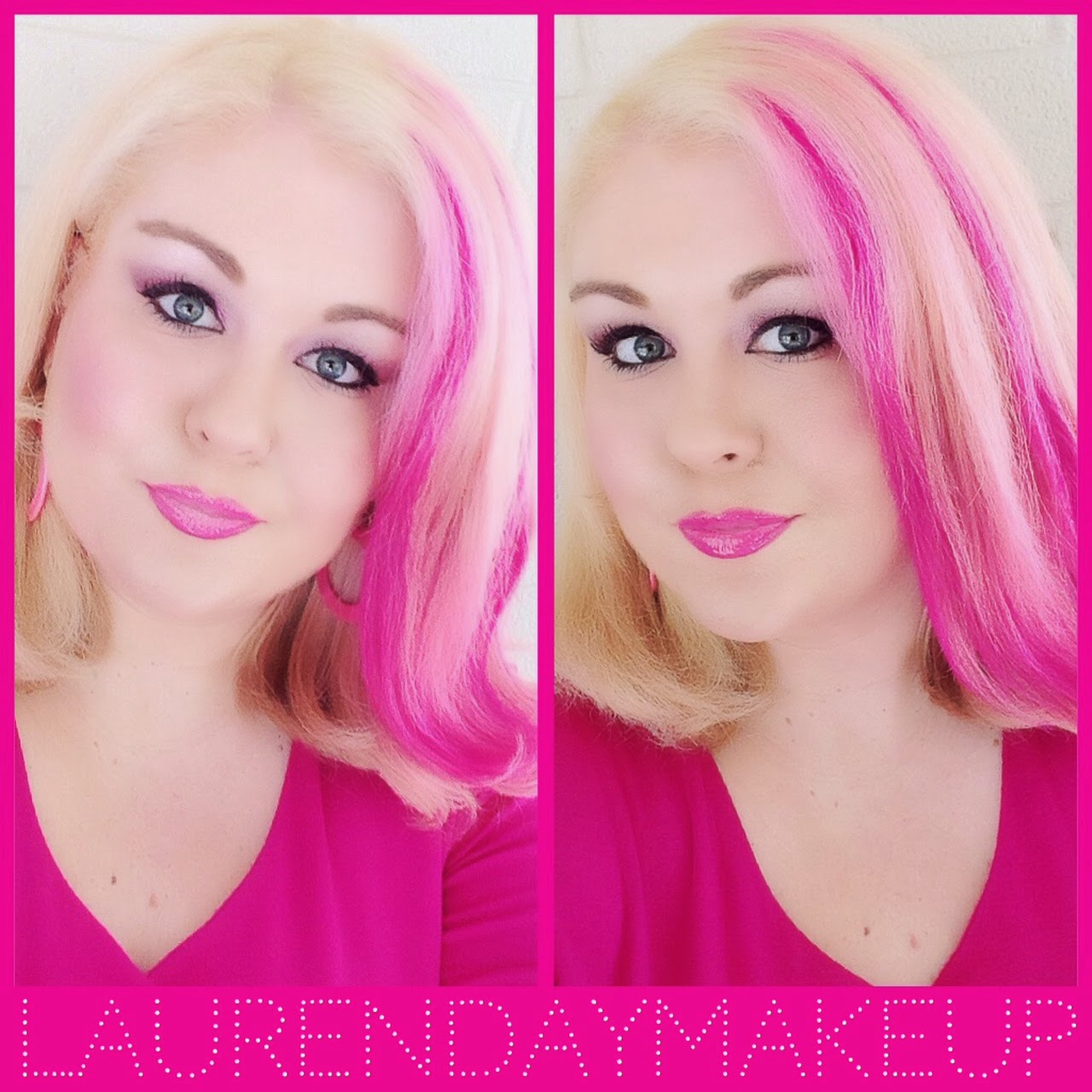 LAUREN DAY MAKEUP NEW HAIR COLOUR Raspberry Pink