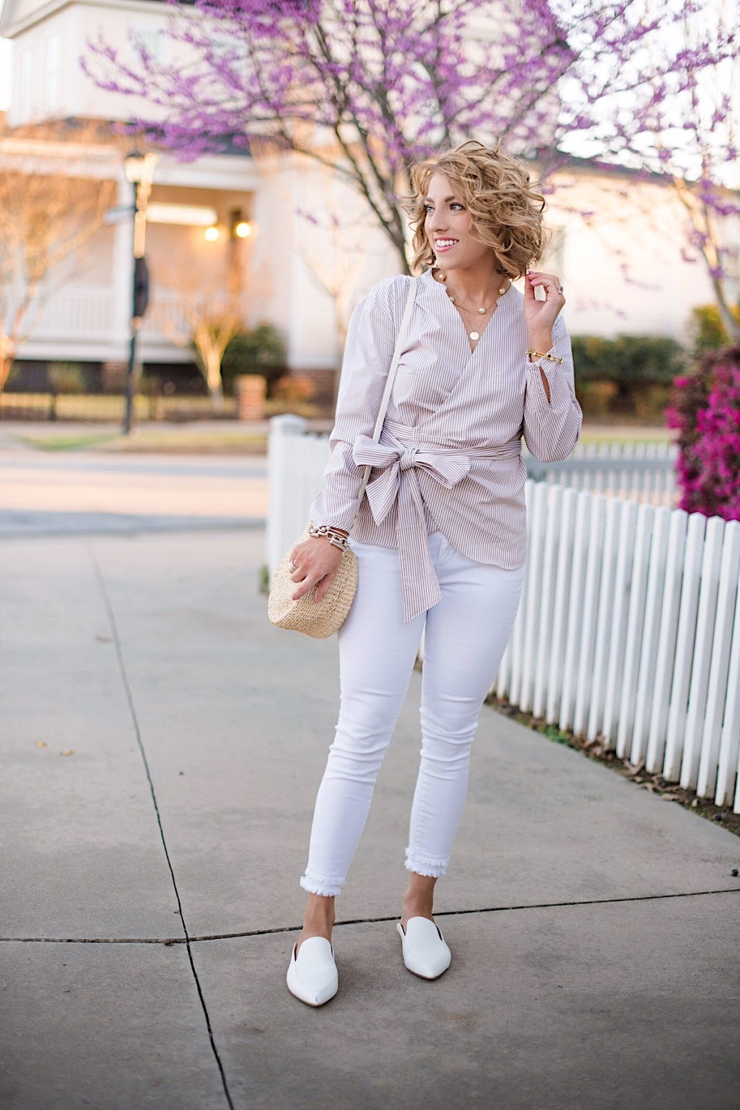 Spring Style J.Crew Wrap Top - Click through for the full post on Something Delightful Blog