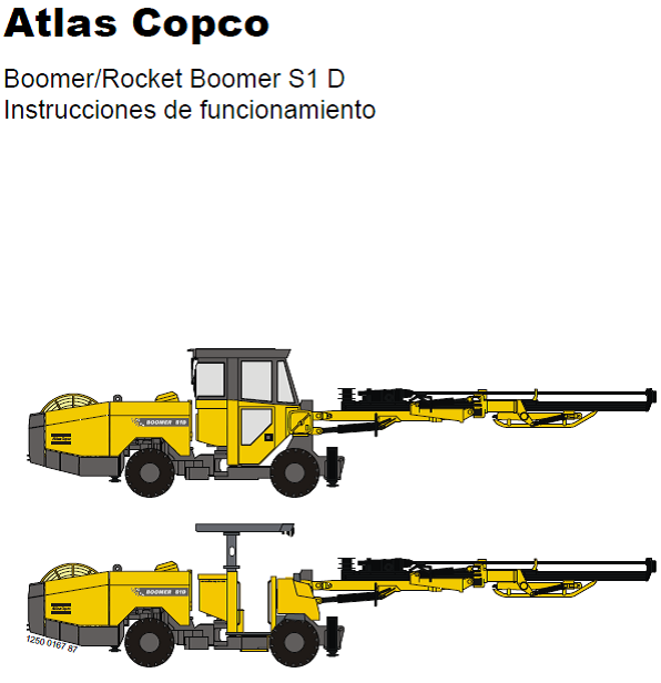 INSTRUCCION ROCKET BOOMER S1D | Manual de Equipos de Minería