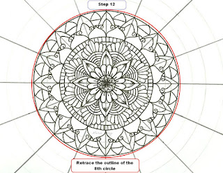 How to draw a mandala