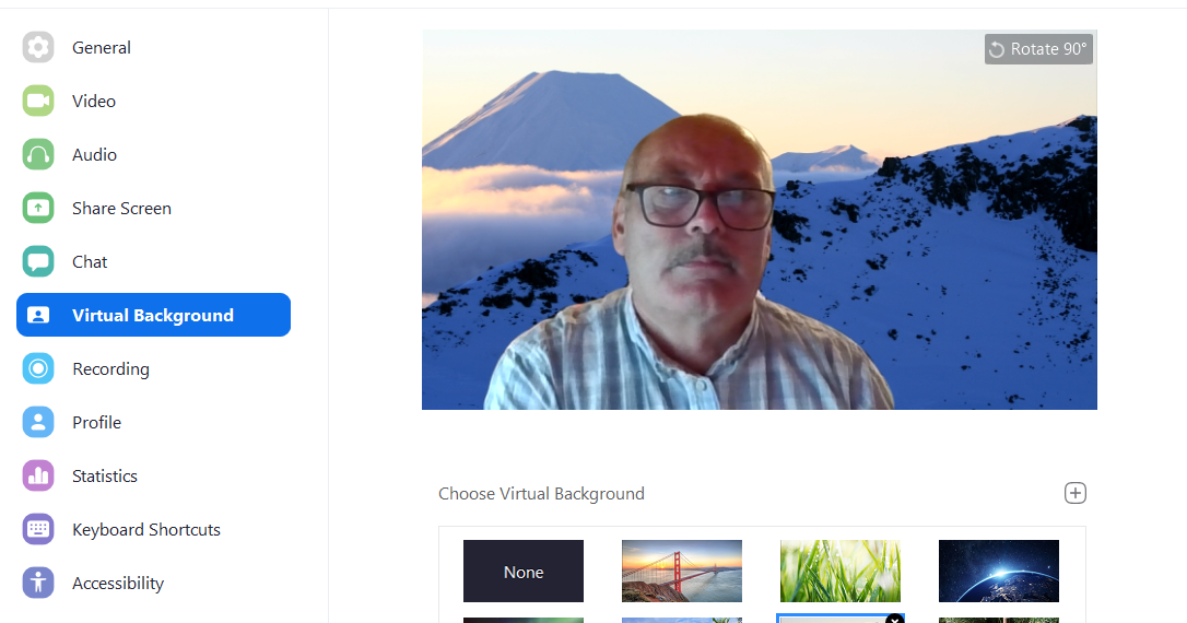 How to change your Zoom background