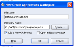 Oracle Application's Blog: How to Create Search Page In OAF