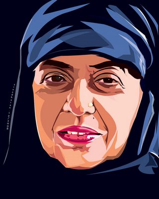 Kamala Surayya or Kamala Das's portrait by artist