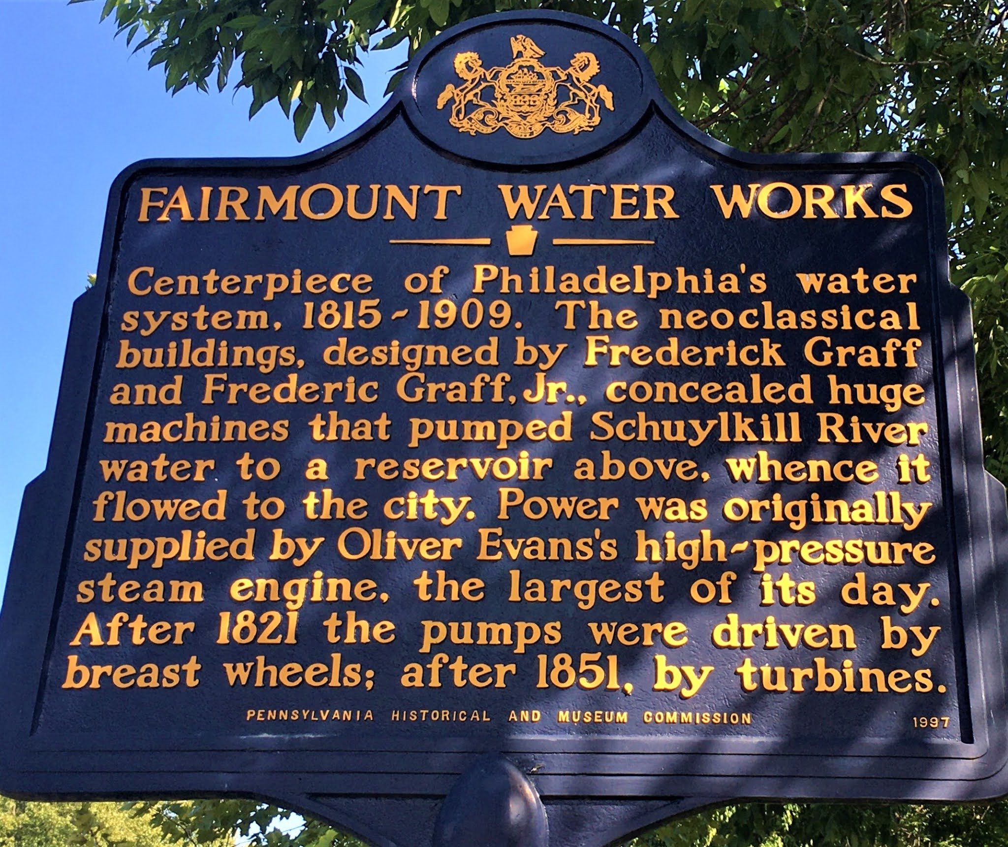 MarkerQuest Fairmount Water Works, Philadelphia, Philadelphia County