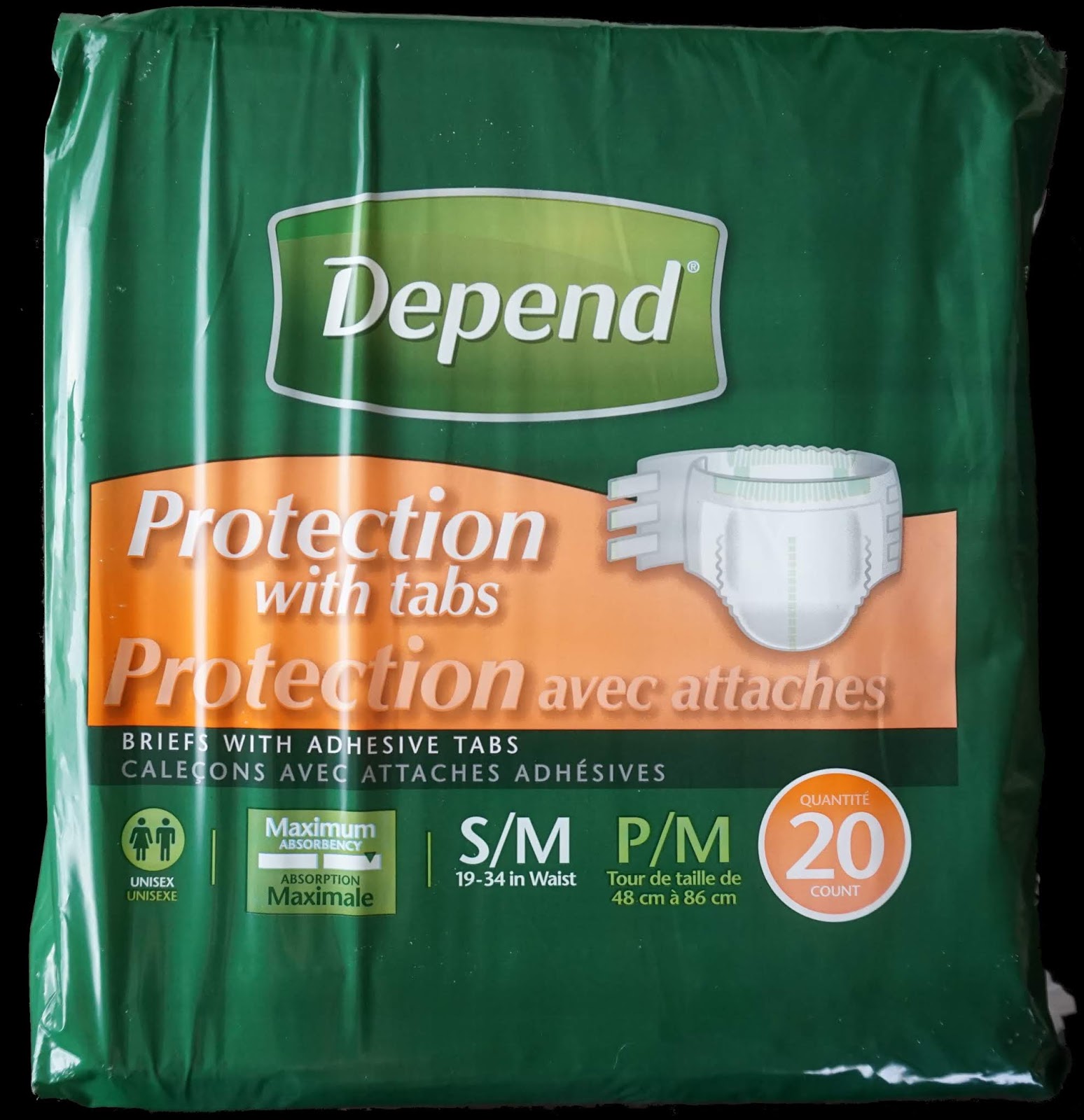 Diaper Metrics Depend Protection with Tabs (S/M) Adult Diaper Review