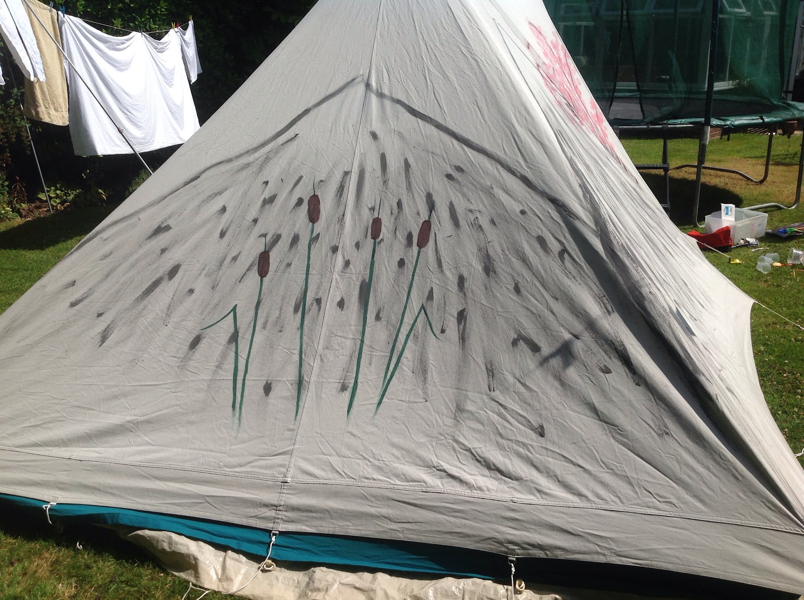 Painting a tent Take two