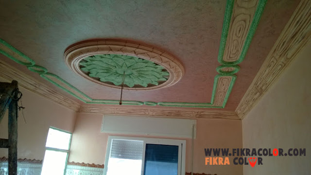 بالصور...جديد ديكورت أسقف على شكل خشب بطريقة عصرية تحفة