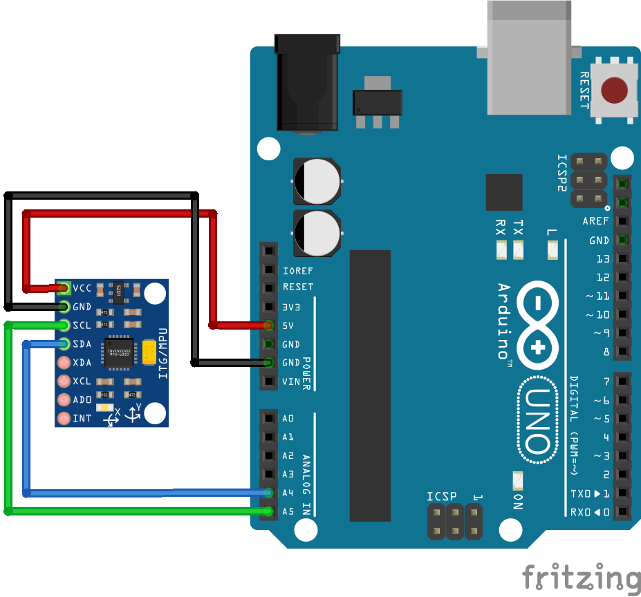Électronique en amateur Accéléromètre/gyro MPU6050 et Arduino