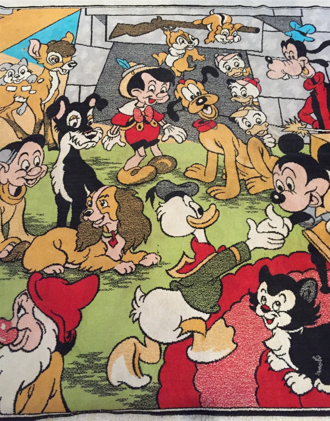 Filmic Light Snow White Archive 1960s Disney Character Rug