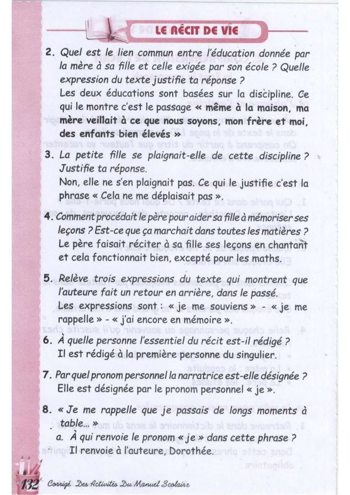 حل تمارين صفحة 121 الفرنسية للسنة الثالثة متوسط - الجيل الثاني