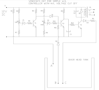 Simple Water Level Controller Circuit with Over Voltage and Under ...