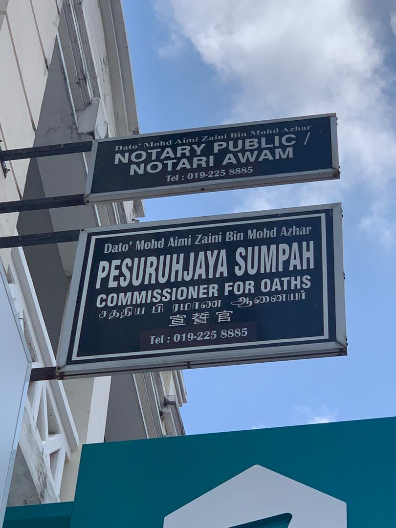 Notary Public di sekitar Bandar Baru Bangi