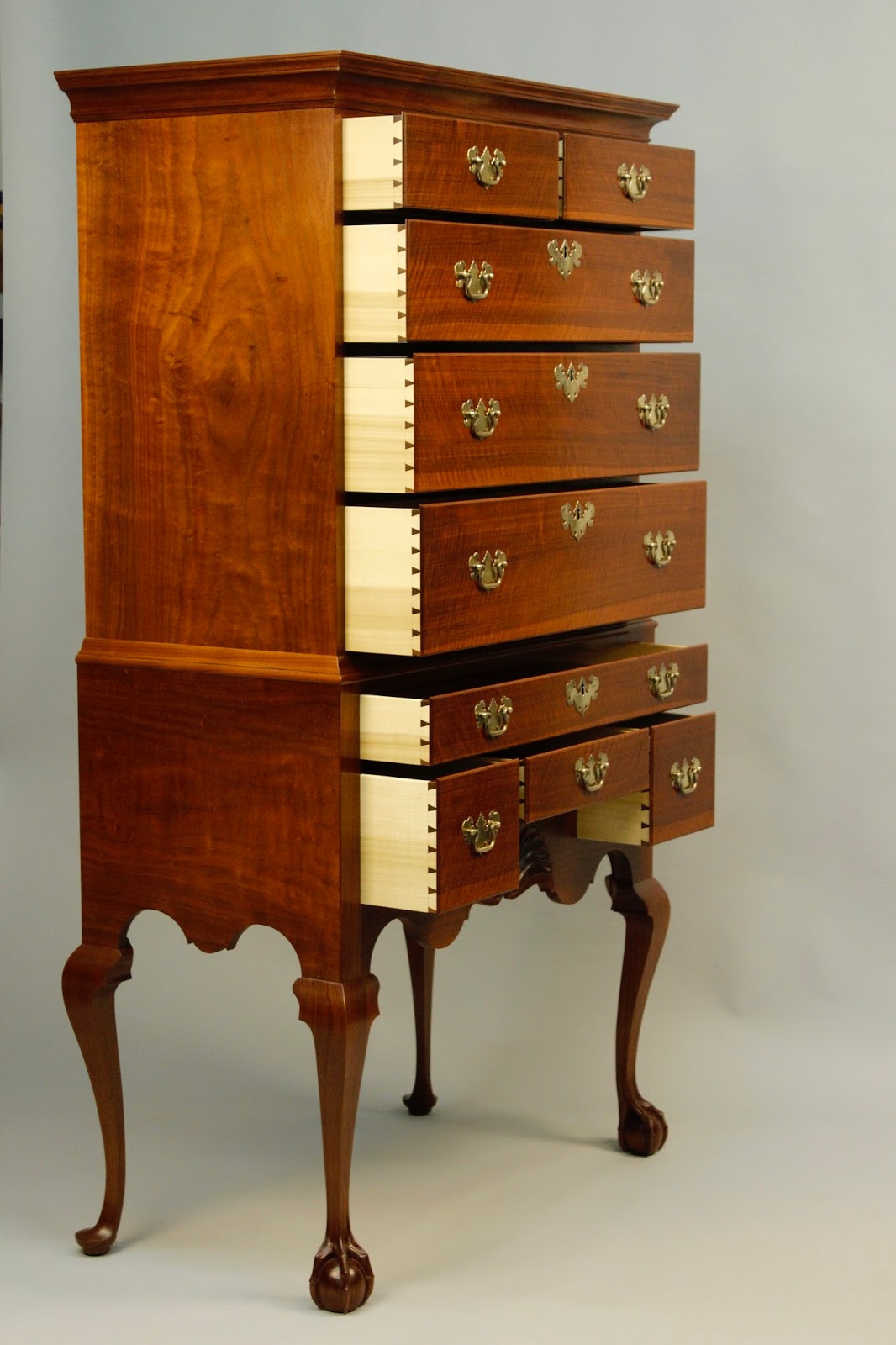 Doucette and Wolfe Fine Furniture Makers Highboy