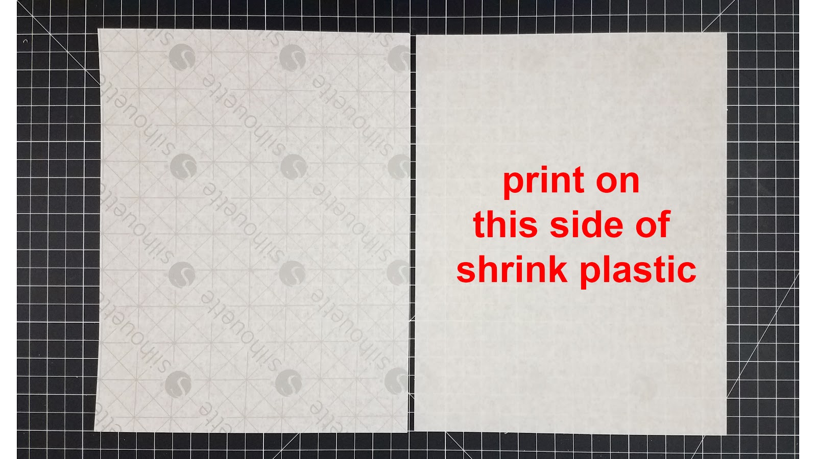 Silhouette Shrink Plastic Sheets - White