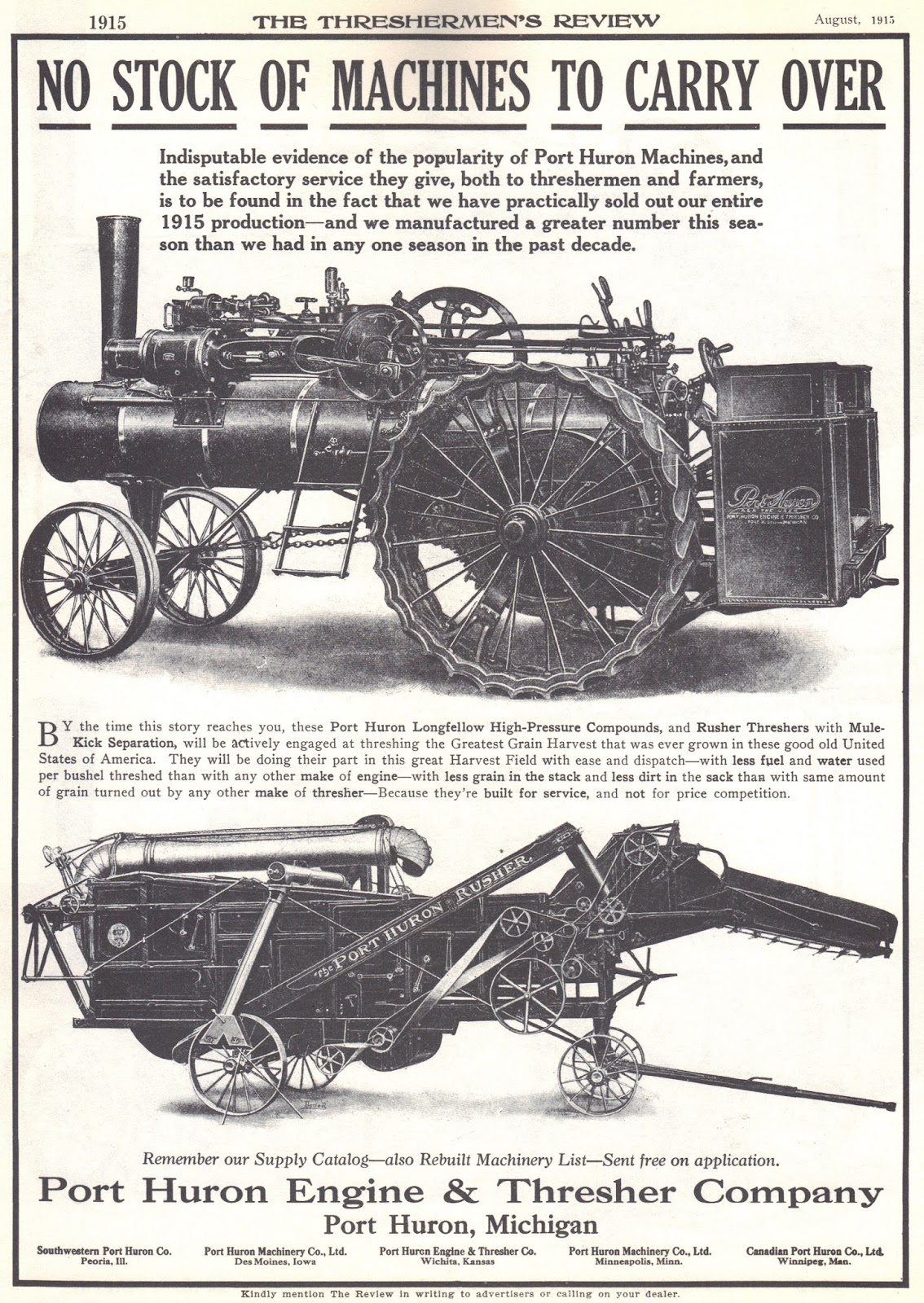 Progress is fine, but it's gone on for too long. Port Huron Engine and