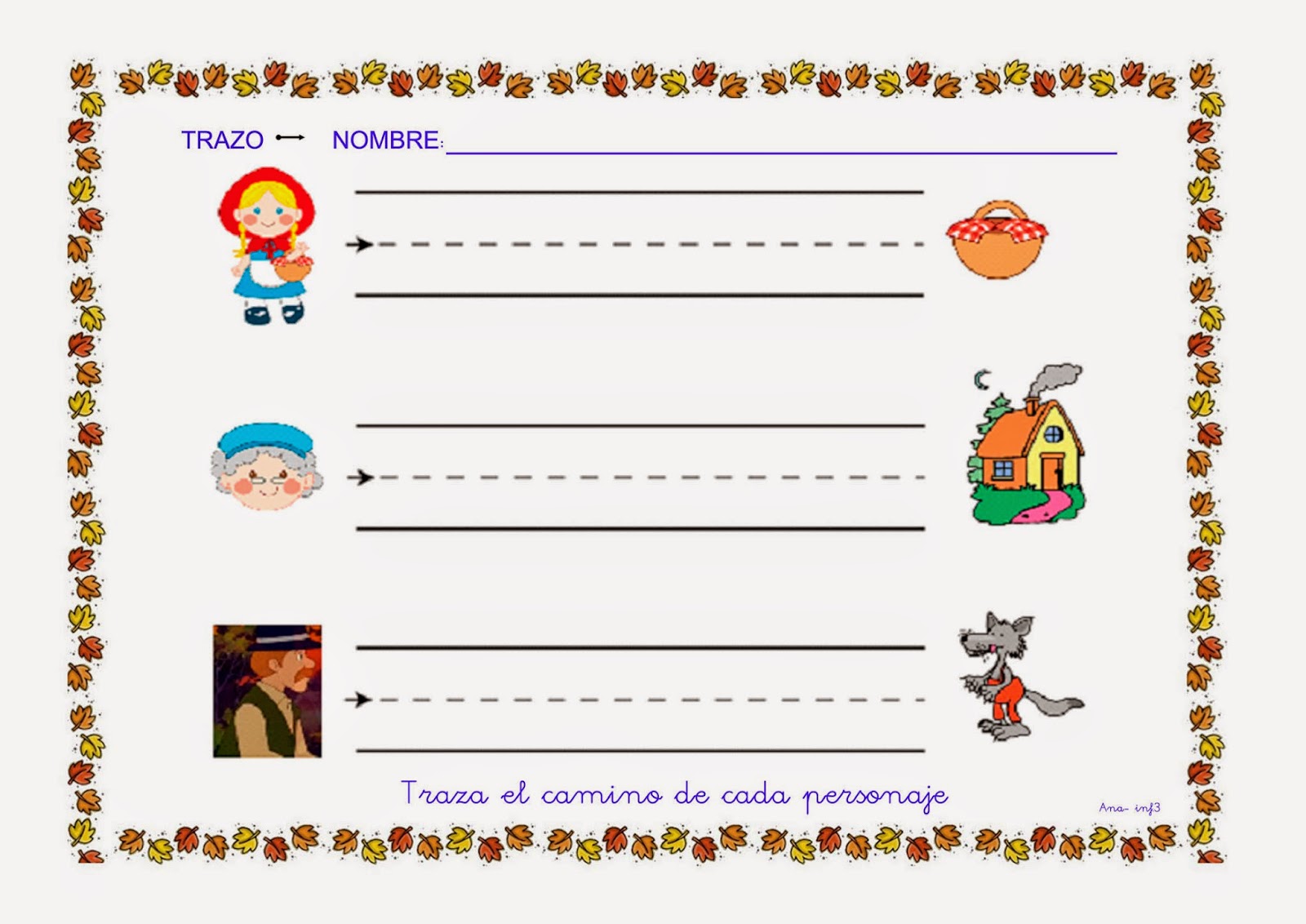 INFANTILES DE ANA V.: CUENTO: "CAPERUCITA ROJA"