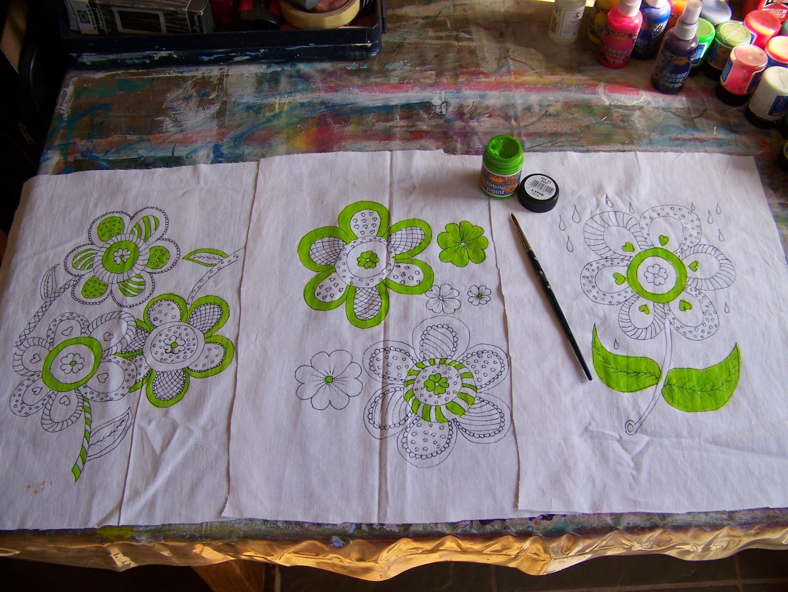 A Pretty Talent Blog Transferring Images To Fabric For Painting