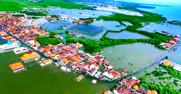 Banjir Rob di Sayung naik tinggi, masyarakat  Dimana Pemerintah sekarang?