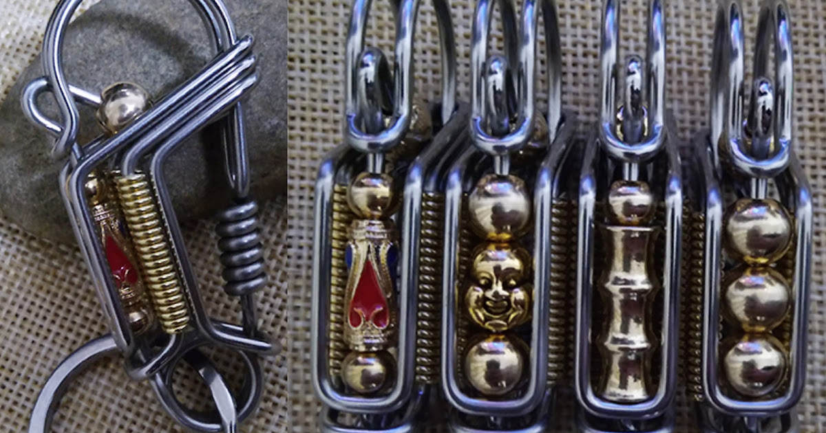 Watch How a Wire Wrapped Carabiner Clip Key Chain is Made