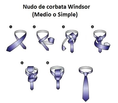 nudo de corbaa windsor medio