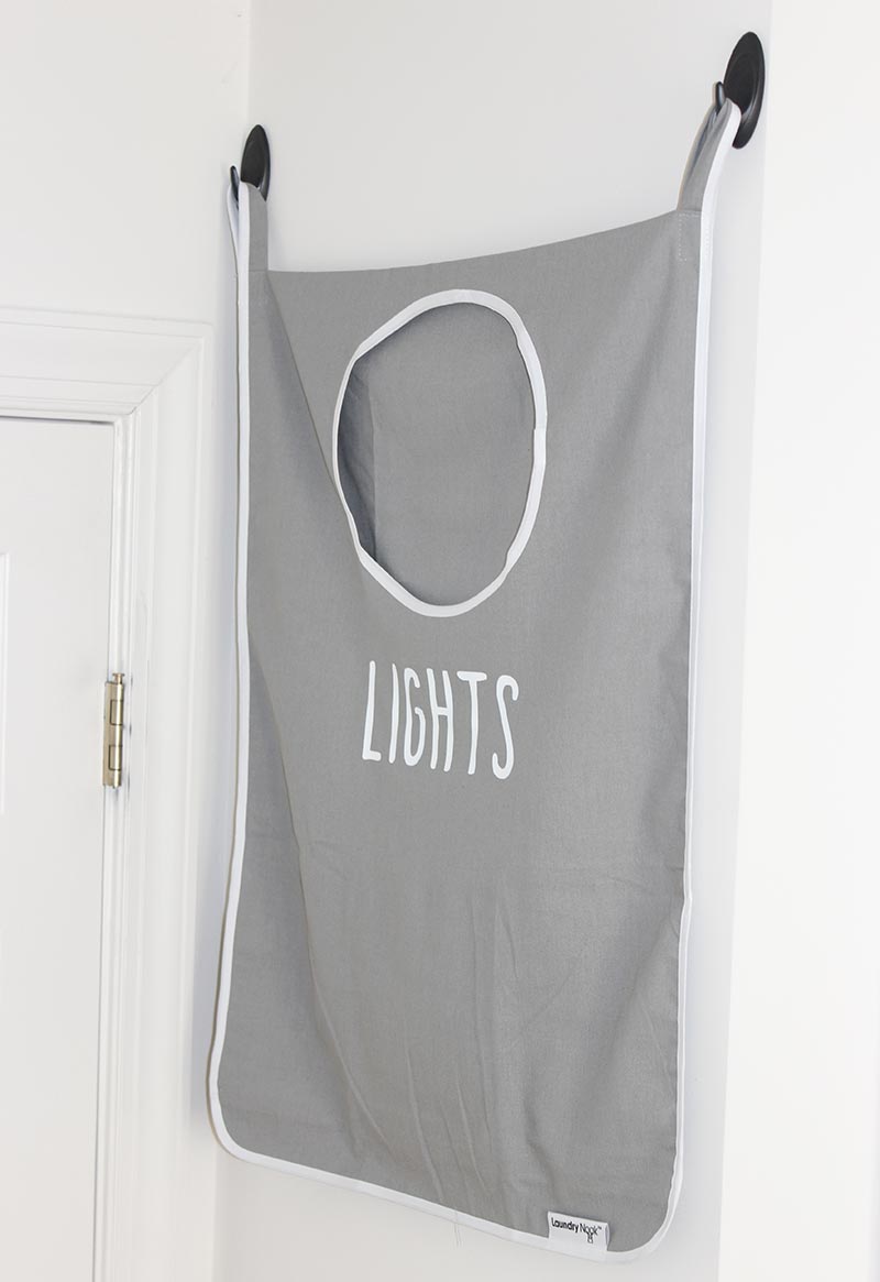 Space Saving DIY Hanging Laundry Bags Made with Cricut EasyPress Sunny Day Family