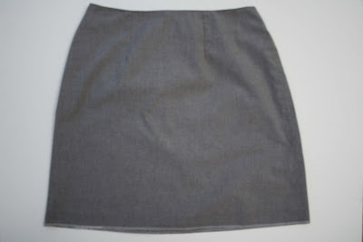 Pleated trim skirt refashion - Melly Sews