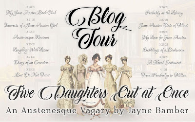 Blog Tour Graphic: Five Daughters Out at Once by Jayne Bamber