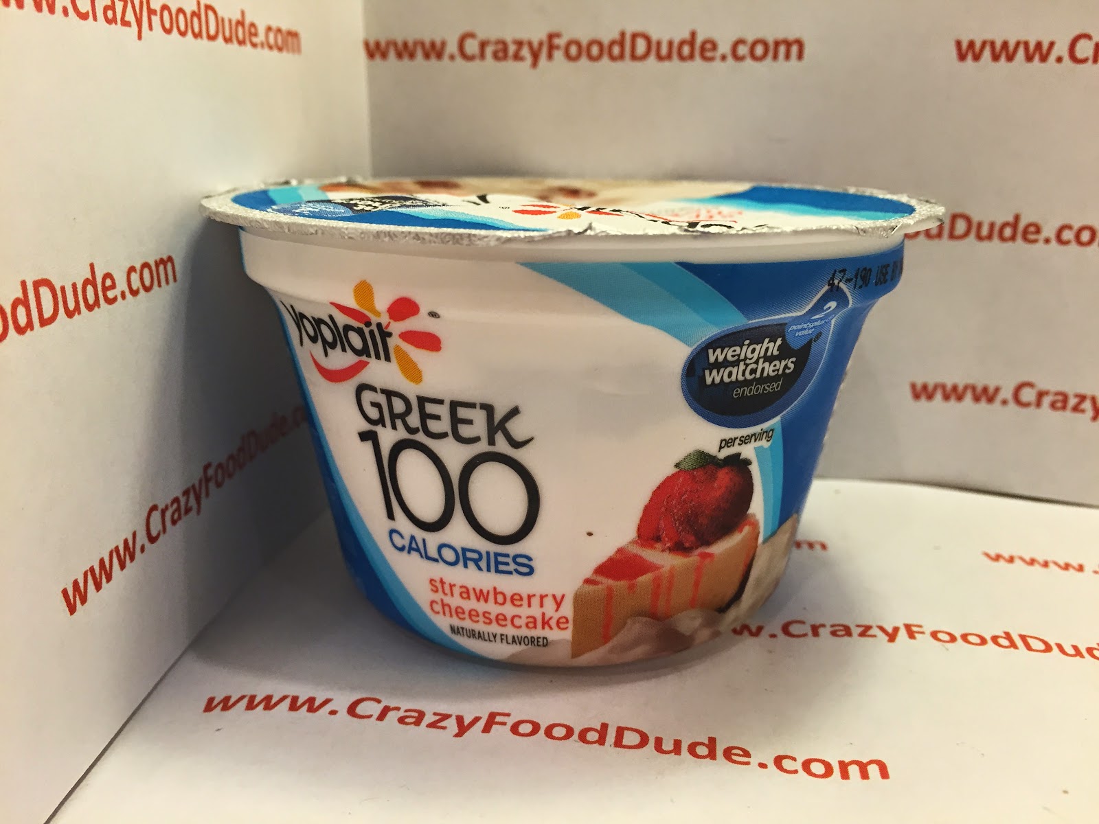 Crazy Food Dude Review Yoplait Greek 100 Strawberry Cheesecake Greek