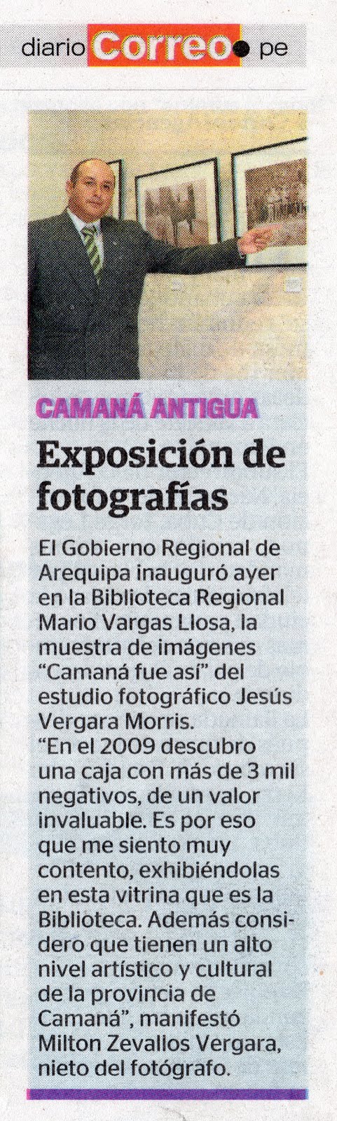 Diario Correo. 11 de abril 2015