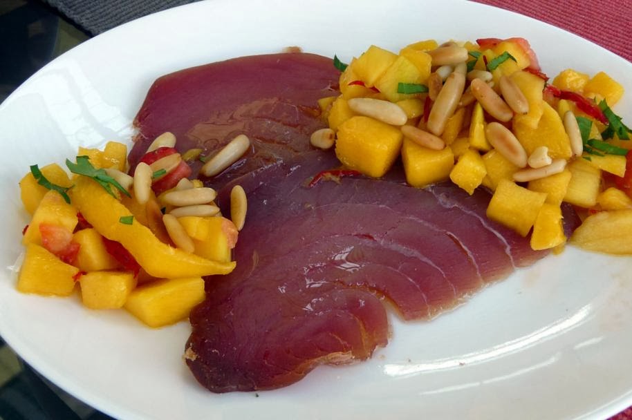 Kulinarische Welten zu Fisch- und Meeresfrucht: Geräucherter Thunfisch ...